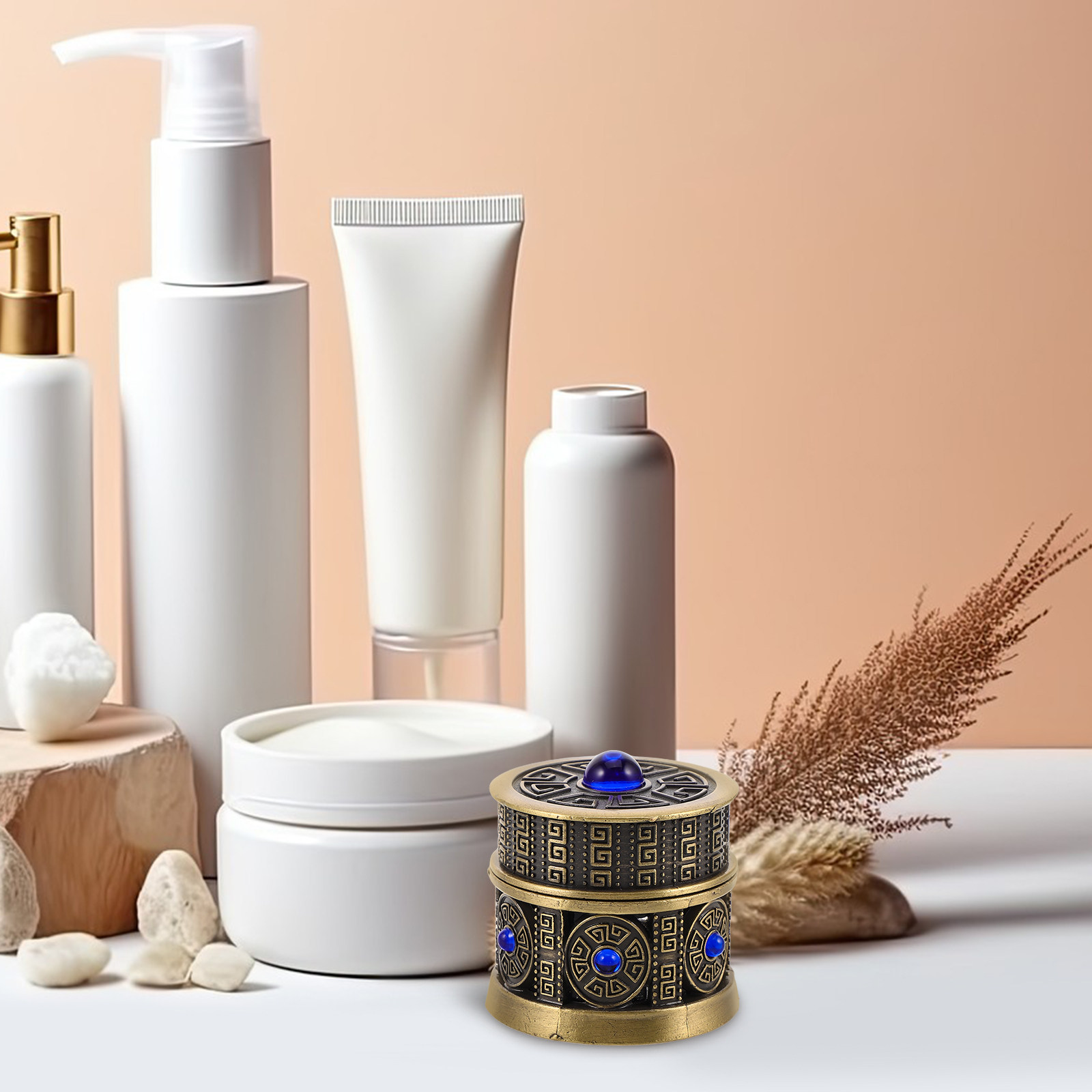 Luxury Skincare Jars - Sağlam, Yeniden Doldurulabilir Krem Kavanozu, Metal