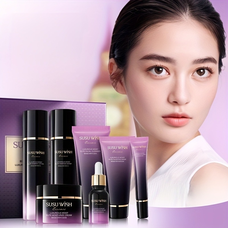 Luxury Skincare Gift Set - Lüks ve Zarif Dokuz Parçalı Nemlendirici