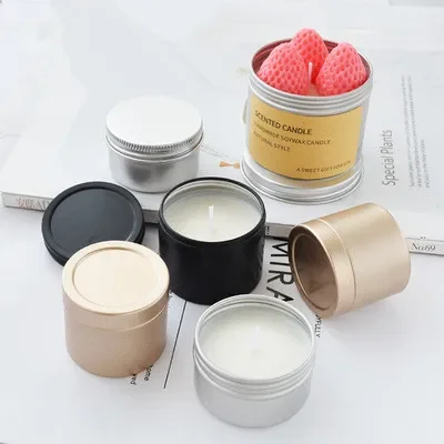 Luxury Skincare Jars - Lüks Mum Kavanozları Kapaklı Toplu Yuvarlak