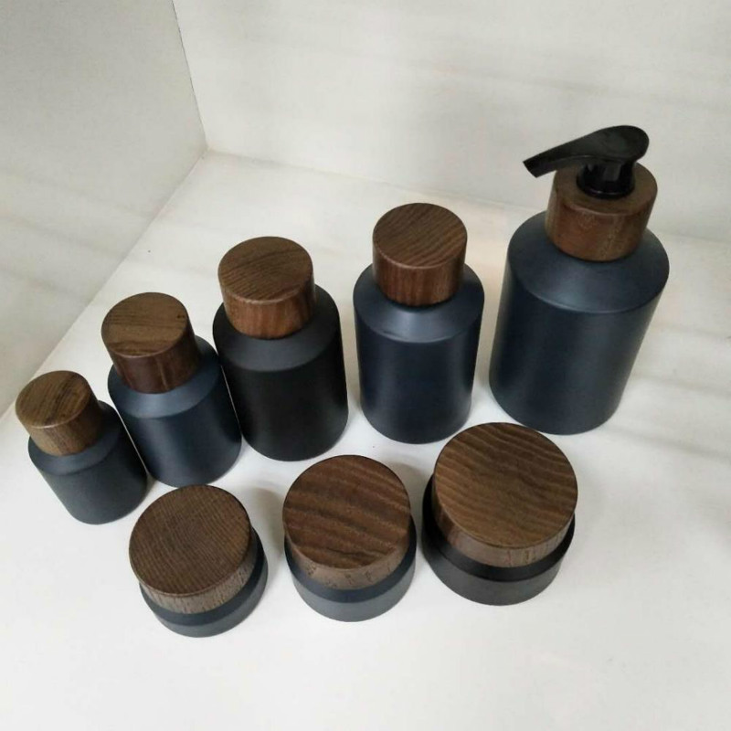 60 adet 120ml siyah mat cam kr - Luxury Skincare Jars incelemesi ve fiyatı